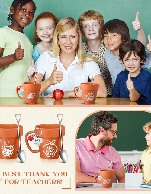 Load image into Gallery viewer, Nuogo Gardener 6 Set 11oz Ceramic Mug with Shovel Spoon Keychains
