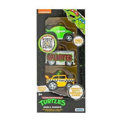 Load image into Gallery viewer, Teenage Mutant Ninja Turtles Diecast Vehicles 3pk Michelangelo Raphael Splinter
