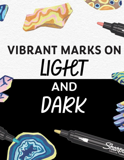 Load image into Gallery viewer, Sharpie Creative Markers Water-Based Bullet Tip Earth Tones Glowing Tropics 5ct
