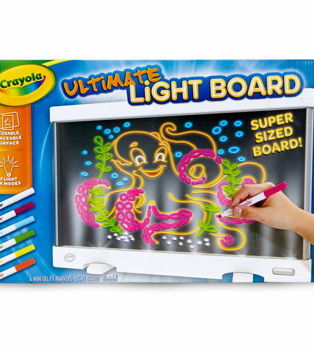 Crayola Ultimate Light Board 7-Piece Set LED Drawing & Tracing Toy