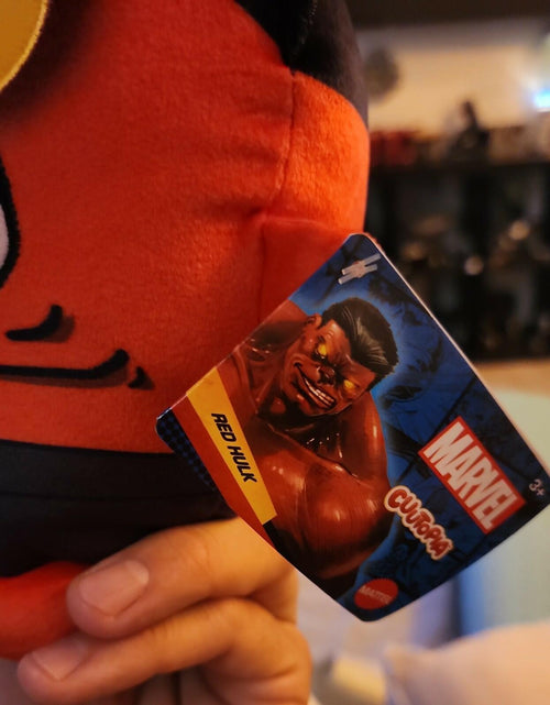 Load image into Gallery viewer, Mattel Marvel Cuutopia Red Hulk Plush 7in Small 6-14in
