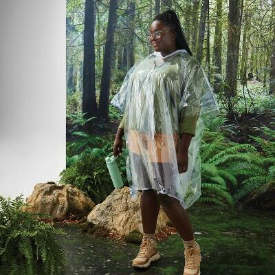 Load image into Gallery viewer, Embark Emergency Poncho Reusable Clear One Size Lightweight Packable
