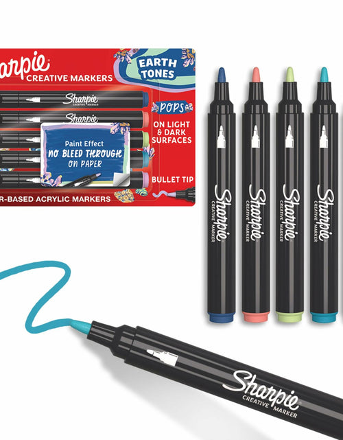 Load image into Gallery viewer, Sharpie Creative Markers Water-Based Bullet Tip Earth Tones Glowing Tropics 5ct
