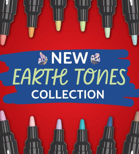 Sharpie Creative Markers Water-Based Bullet Tip Earth Tones Glowing Tropics 5ct