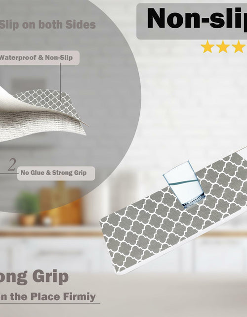 Load image into Gallery viewer, NCANBUS Non-Slip Kitchen Drawer Shelf Liner Grey 18in x 10ft Waterproof Washable
