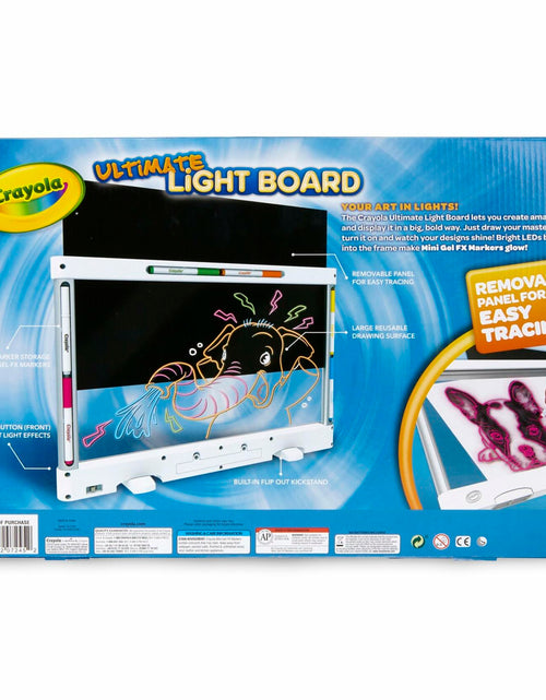 Load image into Gallery viewer, Crayola Ultimate Light Board 7-Piece Set LED Drawing &amp; Tracing Toy
