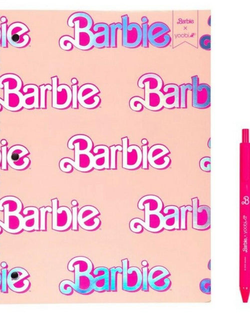 Load image into Gallery viewer, Yoobi Barbie Pink Composition Notebook With Pen 1 Subject 2024

