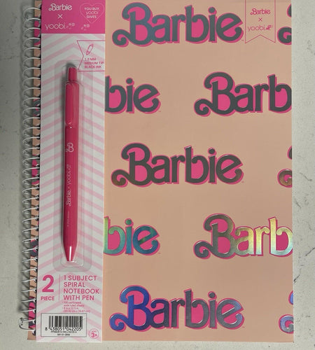 Yoobi Barbie Pink Composition Notebook With Pen 1 Subject 2024