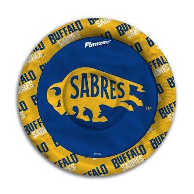 Load image into Gallery viewer, NHL Buffalo Sabres Flimzee Flying Disc Blue/Yellow
