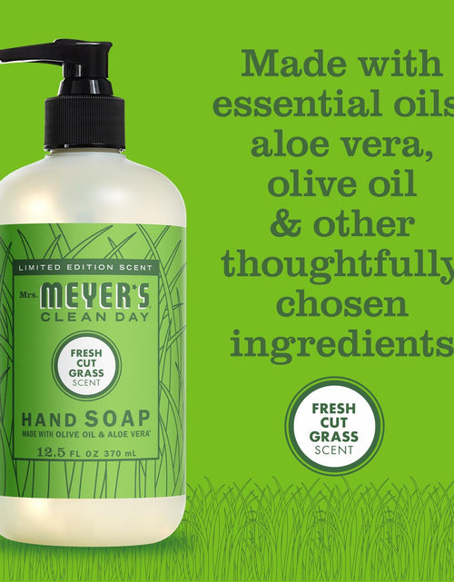 Load image into Gallery viewer, MRS. MEYER'S CLEAN DAY Liquid Hand Soap Fresh Cut Grass Scent 12.5oz
