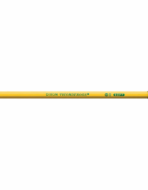 Load image into Gallery viewer, Ticonderoga Wood-Cased Pencils Unsharpened 2 HB Soft Yellow 12 Count
