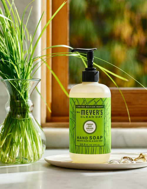 Load image into Gallery viewer, MRS. MEYER'S CLEAN DAY Liquid Hand Soap Fresh Cut Grass Scent 12.5oz
