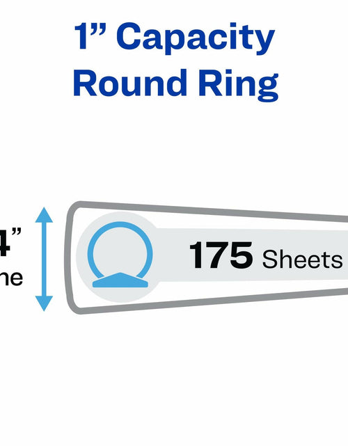 Load image into Gallery viewer, Avery Economy View 3 Ring Binder 1" Round Rings White (05760)
