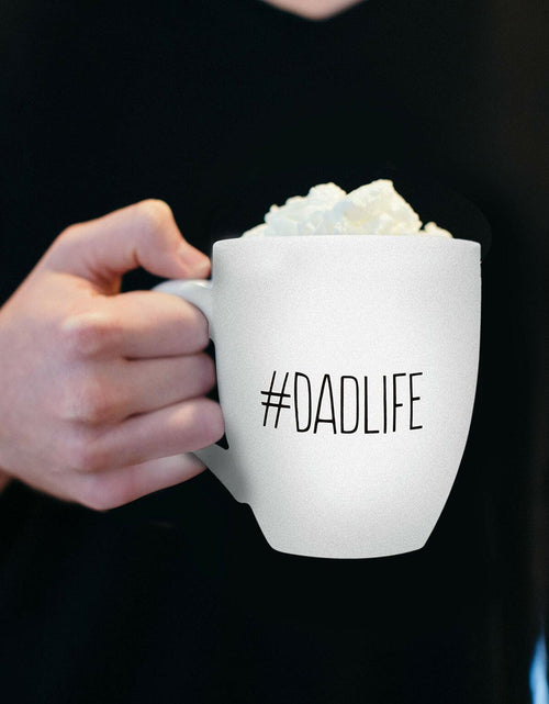Load image into Gallery viewer, Pearhead #Dadlife Ceramic Mug 16oz Father's Day Gift Novelty Kitchen
