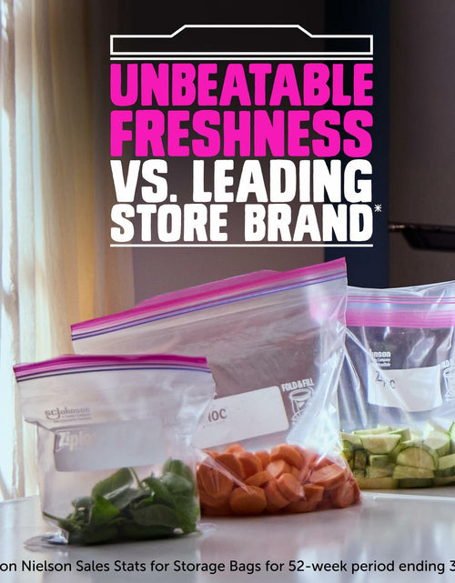 Load image into Gallery viewer, Ziploc Gallon Food Storage Bags Stay Open Stand-Up Bottom 42 Count
