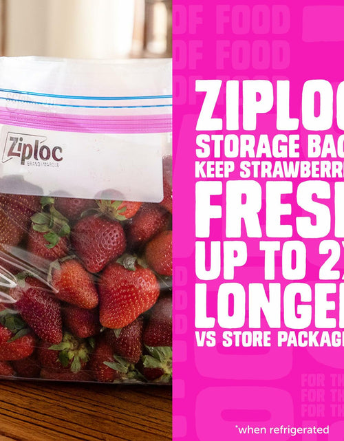 Load image into Gallery viewer, Ziploc Gallon Food Storage Bags Stay Open Stand-Up Bottom 42 Count
