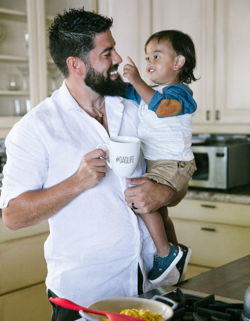 Load image into Gallery viewer, Pearhead #Dadlife Ceramic Mug 16oz Father's Day Gift Novelty Kitchen
