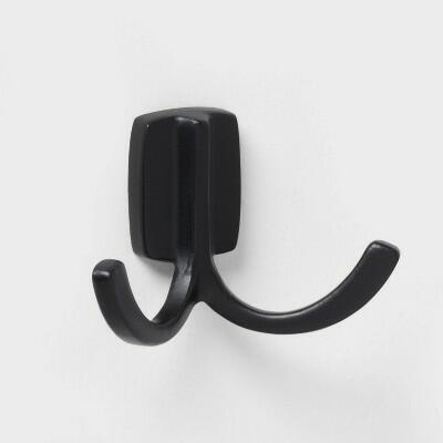 Load image into Gallery viewer, Brightroom Modern Octopus Towel Hook Matte Black Aluminum 20lb Capacity
