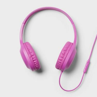Load image into Gallery viewer, heyday Wired On-Ear Headphones Neon Violet Lightweight 3.5mm Jack
