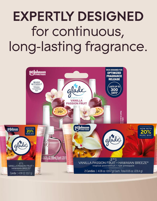 Load image into Gallery viewer, Glade 2in1 Scented Candle Jar Hawaiian Breeze &amp; Vanilla Passion 4.08oz 2 Ct
