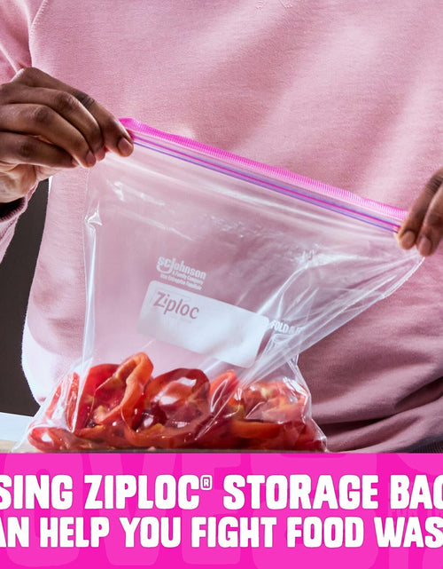 Load image into Gallery viewer, Ziploc Gallon Food Storage Bags Stay Open Stand-Up Bottom 42 Count
