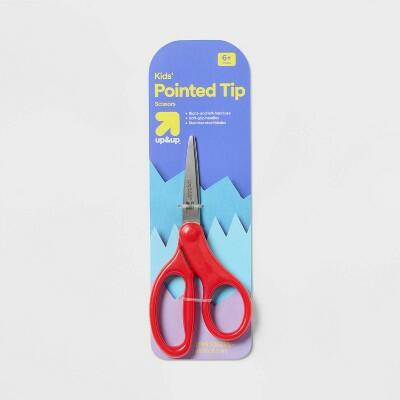 Load image into Gallery viewer, Up&amp;up Kids 6" Pointed Tip Scissors Multicolor ABS Steel School Tool
