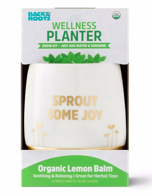 Load image into Gallery viewer, Wellness Grow Kit Lemon Balm Herb Plant Grow Kit 0.75lb Package
