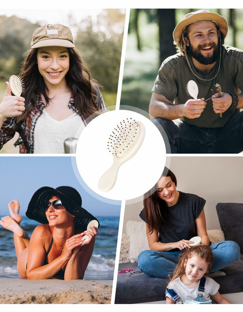 Load image into Gallery viewer, [Like New] RHOS Mini Hair Brush Travel Size Soft Bristles Beige 1 Pack
