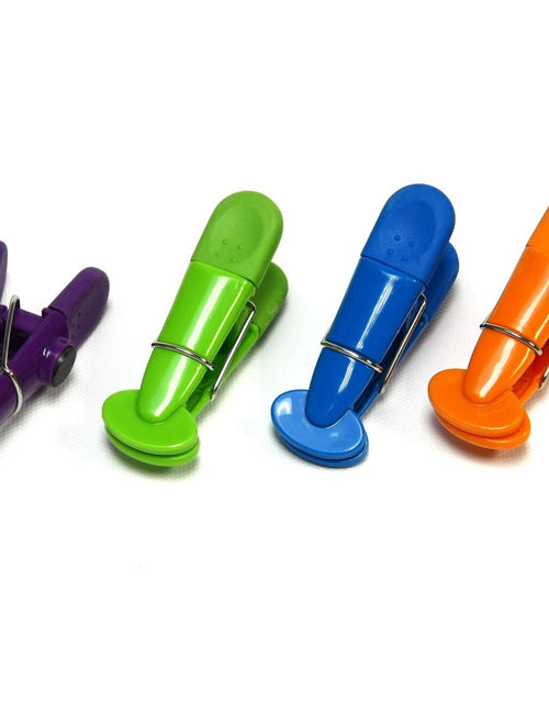 Load image into Gallery viewer, Chef Craft Select Plastic Magnetic Memo Clip 7in 4pc Purple/Orange/Green/Blue

