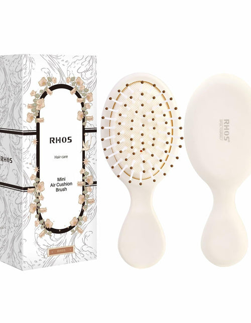 Load image into Gallery viewer, [Like New] RHOS Mini Hair Brush Travel Size Soft Bristles Beige 1 Pack

