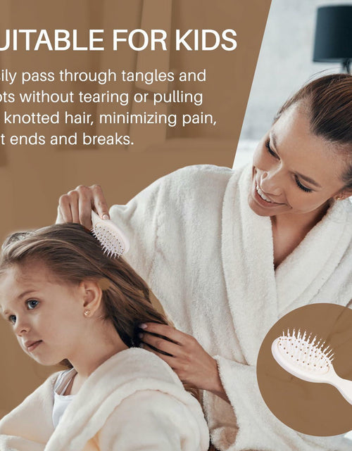 Load image into Gallery viewer, [Like New] RHOS Mini Hair Brush Travel Size Soft Bristles Beige 1 Pack
