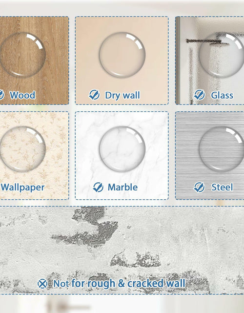Load image into Gallery viewer, HOMOTEK Clear Door Stoppers 12 Pack 1.6in Transparent Round Wall Protector
