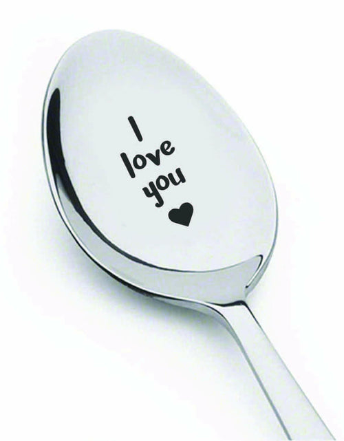 Load image into Gallery viewer, Boston Creative Co. Owl Always Love You Engraved Coffee Spoon Silver
