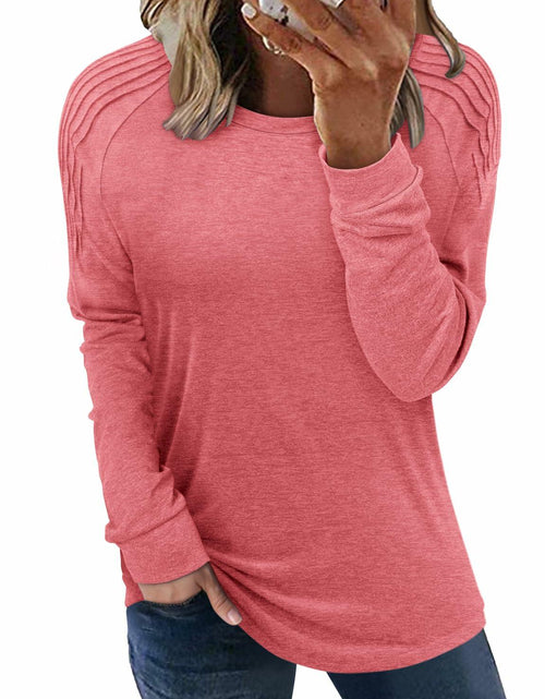 Load image into Gallery viewer, StunShow Women's Long Sleeve Pullover Shirt Pink XXL Size XXL
