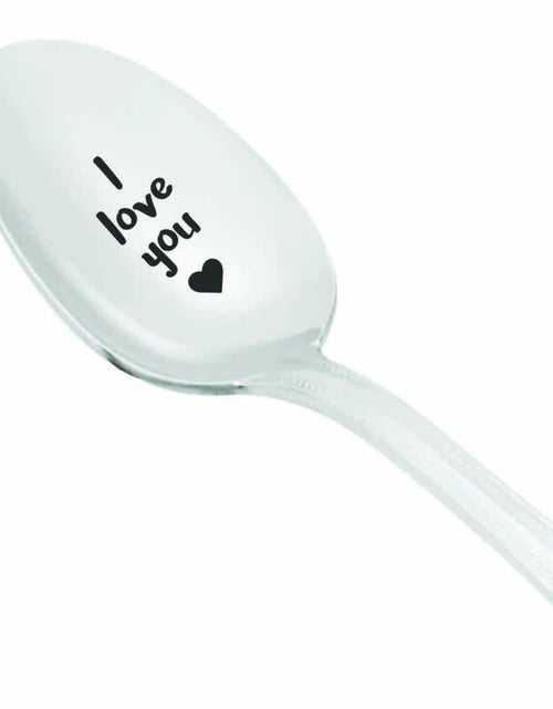 Load image into Gallery viewer, Boston Creative Co. Owl Always Love You Engraved Coffee Spoon Silver
