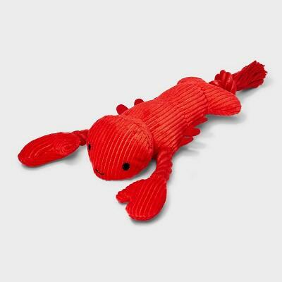 Load image into Gallery viewer, Sun Squad Americana Lobster Dog Plush Toy 10.92" Red
