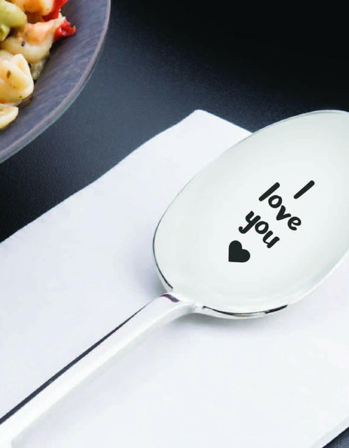 Load image into Gallery viewer, Boston Creative Co. Owl Always Love You Engraved Coffee Spoon Silver
