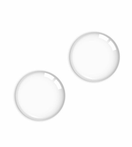 HOMOTEK Clear Door Stoppers 12 Pack 1.6in Transparent Round Wall Protector