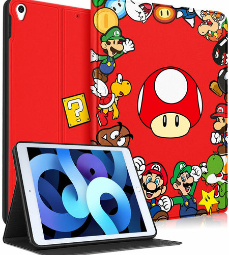 Besoar iPad Air 3/Pro 10.5 Case Cute Cartoon Kawaii Slim Folio Mogu Color
