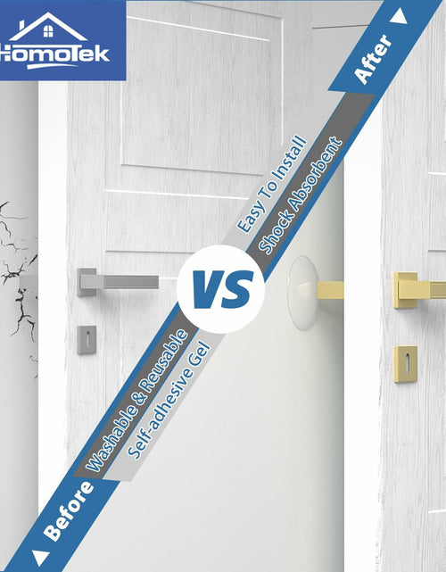 Load image into Gallery viewer, HOMOTEK Clear Door Stoppers 12 Pack 1.6in Transparent Round Wall Protector
