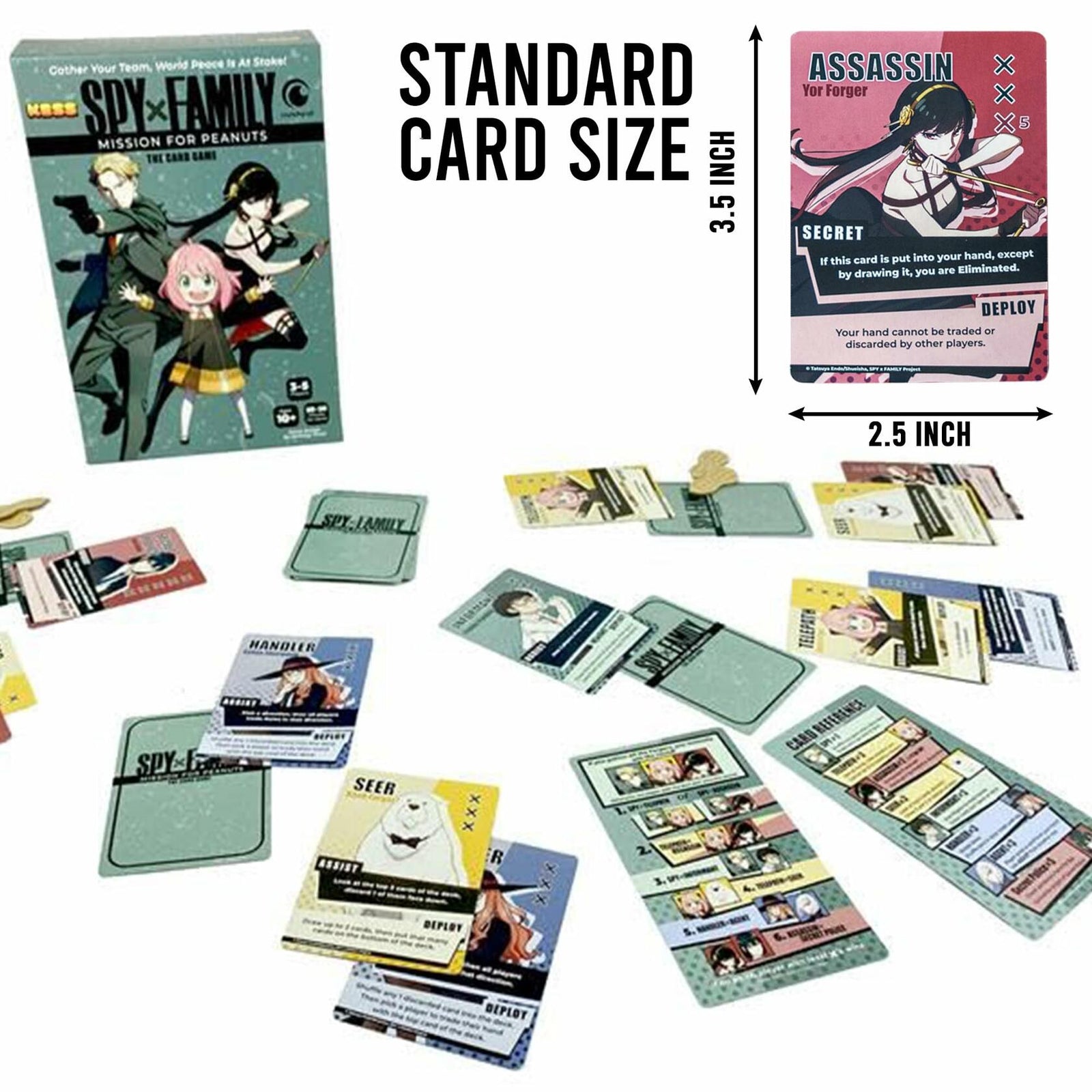 KESS Spy X Family Mission for Peanuts Board Game Players 3-5 Ages 10+