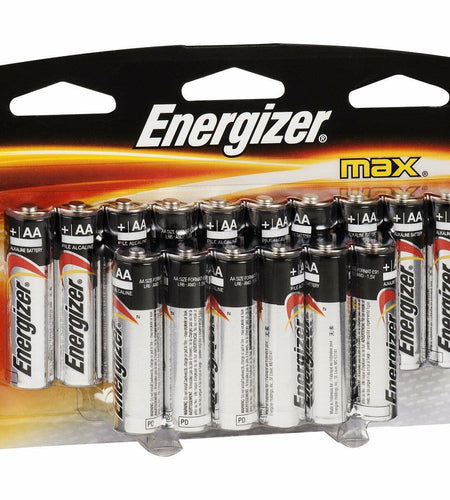 Energizer Max AA Battery 16 Pack Alkaline Long Lasting Power