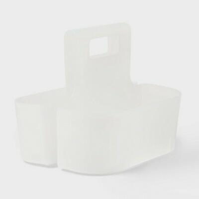 Load image into Gallery viewer, Brightroom Frosted Bath Caddy Plastic - Compact Bathroom Organizer
