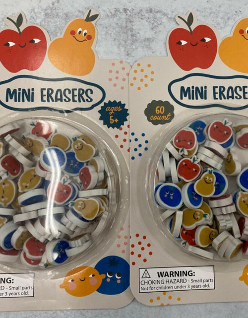 Load image into Gallery viewer, Made for Retail Fruit Mini Erasers Math Counters School Supply 120 Count

