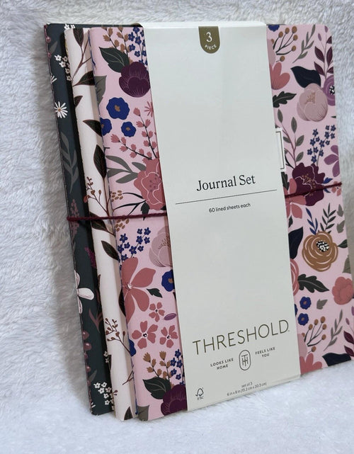 Load image into Gallery viewer, Threshold 3pk Ruled Journals Soft Cover Sewn Binding 6x8 Multicolor
