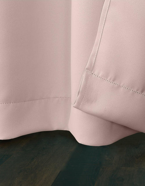 Load image into Gallery viewer, Sun Zero Easton Energy Saving Blackout Grommet Curtain Panel 40x63 Blush Pink
