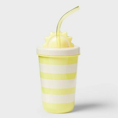Load image into Gallery viewer, Sun Squad 17 fl oz Tumbler with Figural Sun Lid Yellow
