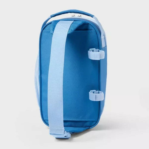 Load image into Gallery viewer, Sun Squad Soft Sided Cooler Backpack 4.5qt 6 Cans Blue Adjustable Strap
