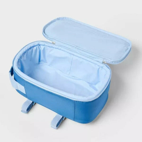 Load image into Gallery viewer, Sun Squad Soft Sided Cooler Backpack 4.5qt 6 Cans Blue Adjustable Strap
