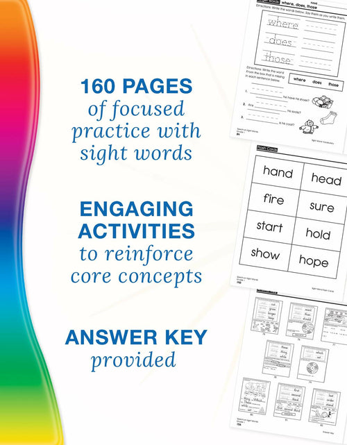 Load image into Gallery viewer, Spectrum Grade 1 Sight Words Workbook with Flash Cards and Sentences
